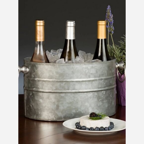 Rustic 3-Bottle Wine Chiller – Handcrafted Stainless Steel & Aluminum - Picture 1 of 6